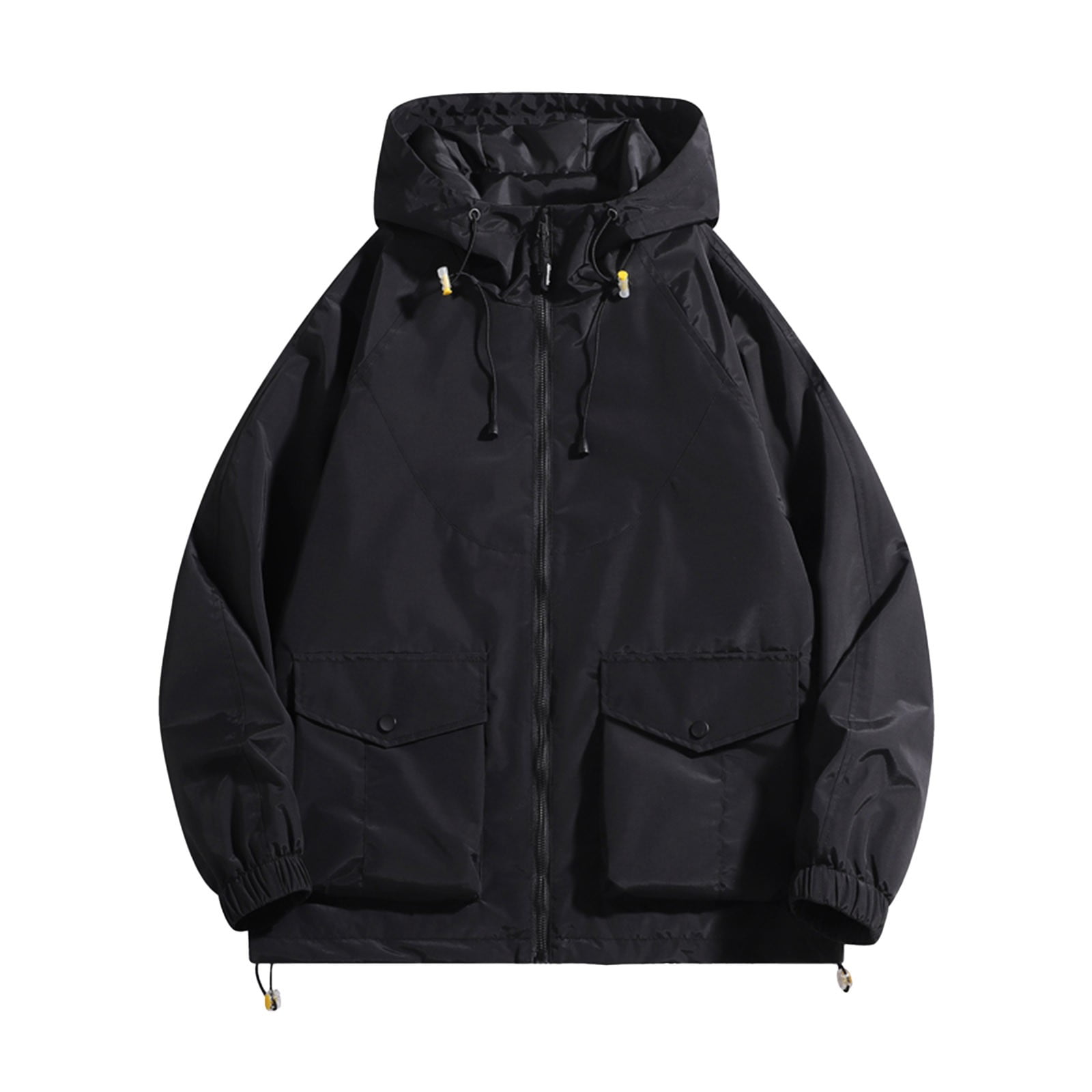 Pejock Mens Rain Jacket Waterproof with Hooded Hiking Coat Lightweight