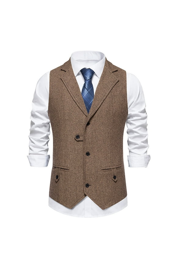 Mens Suit Vest Business Formal Dress Slim Fit Casual Waistcoat Vest for Suit or Tuxedo