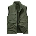 thumbnail image 1 of Pejock Mens Winter Outdoor Work Fishing Travel Photo Cargo Vest Hiking Waistcoat Jacket with Multi-Pockets, 1 of 3