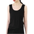 thumbnail image 1 of Pejock Summer Tank Tops for Women Plus Size Vest Solid Scoop Neck Flowy Shirts, 1 of 3