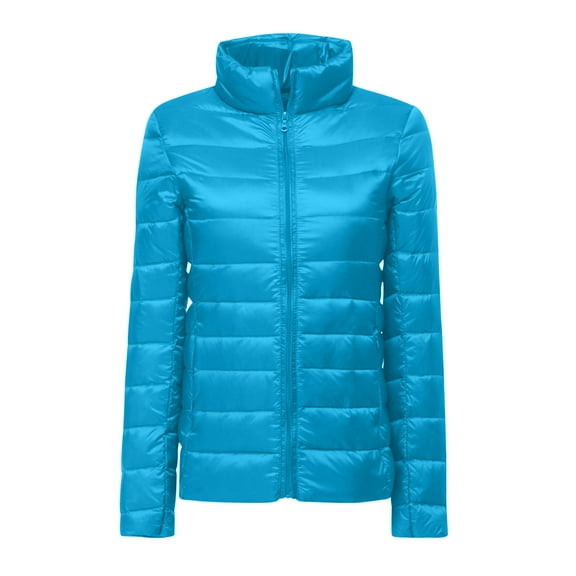 Pejock Women Winter Thicken Puffer Coat Solid Slim Loose Long Sleeve Bomber Short Parkas Jacket Outdoor Waterproof Warm Snow Down Jackets Zip Puffer Jacket Pockets Baggy Short Down Coats Jackets