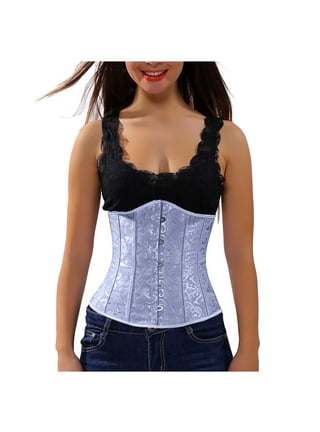 RYRJJ On Clearance Womens Sexy Bustier Corset Top Y2K Eyelet Lace Floral  Print Push Up Crop Tops Vintage Tank Top Going Out Party Clubwear
