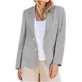 thumbnail image 1 of Pejock Women's Casual Blazer with Cardigan Collar, Long Sleeve Lightweight Jacket, Solid Color Open Front Coat for Daily Wear and Office, 1 of 7