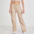 thumbnail image 1 of Pejock Women's High Waist Work Pants Winter Fleece-Lined, Straight Leg Loose Fit with Multi-Pockets for Snow & Job Sites, 1 of 5