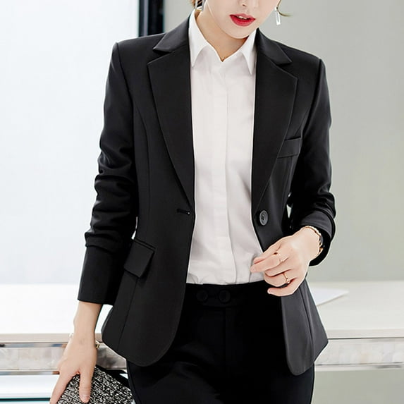Pejock Women's Long Sleeve Blouse, Casual Button Down Shirt with Turn Down Collar, Loose Fit Tops for Women, Comfortable Office Wear and Daily Casual Shirt