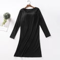 thumbnail image 1 of Pejock Women's Modal Blend Long Sleeve Round Neck T-Shirt Top with Built-In Bra, Casual Comfortable Lounge Wear, Soft Stretchy Everyday Blouse for Women, 1 of 8