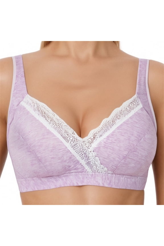 Women's Nursing Maternity Bra, Clip-Down Wirefree Sleep Comfort Seamless Support for Postpartum Breastfeeding