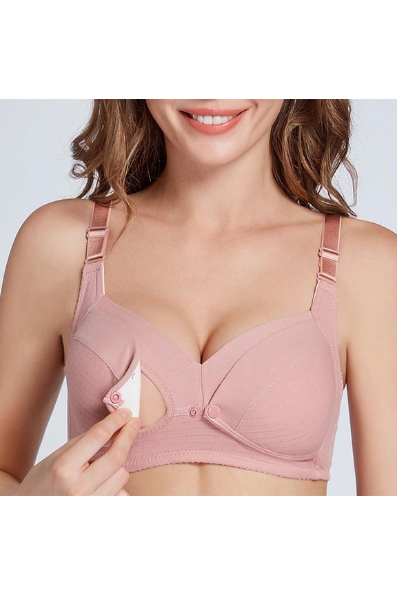 Women's Nursing Maternity Bra, Clip-Down Wirefree Sleep Comfort Seamless Support for Postpartum and Breastfeeding