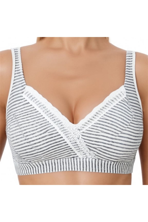 Women's Nursing Maternity Bra, Clip-Down Wirefree Sleep Comfort Seamless Support for Postpartum