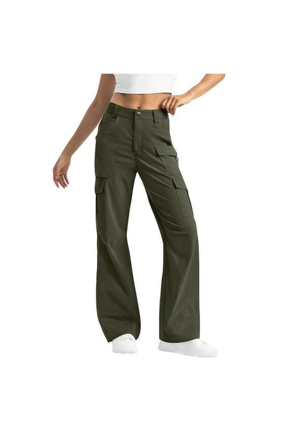 Women's Overalls High Waisted with Utility Pockets, Outdoor Work Pants Cargo Style for Hiking, Gardening, Casual All Seasons