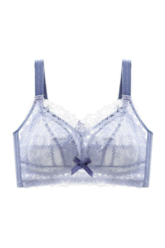 Women's Plus Size Full Coverage Bra, Wirefree Uplift Support Seamless Side Support Soft Cup Comfort for Everyday Wear