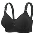 thumbnail image 1 of Pejock Women's Plus Size Wireless Bra, Breathable Thin Cup Seamless Comfort with Adjustable Back Closure Full Coverage Support, 1 of 6