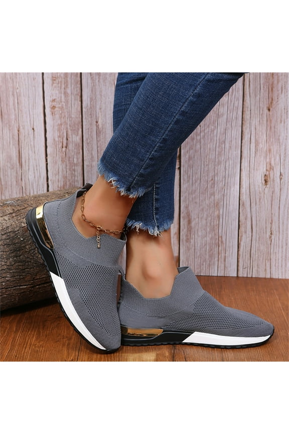 Women's Slip-Ons Sneakers, Womens Loafers, Ladies Fashion Canvas Sneakers, Summer Stretch Cloth And Breathable Lightweight Soft Casual Sports Shoes Non Slip Comfortable & Light-Weight Shoes