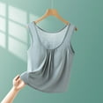 thumbnail image 1 of Pejock Women's Summer Tank Tops, Breathable Pleated Sleeveless Tops, Loose Fit Casual Blouse, Flowy Round Neck Shirt, Lightweight & Comfortable, Beach & Streetwear, 1 of 5