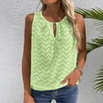 thumbnail image 1 of Pejock Women's Summer Tank Tops, Loose Fit Breathable Sleeveless, Keyhole Neck Casual Tops, Trendy Eyelet Flowy Beach Wear, Soft Lightweight Blouse, 1 of 7