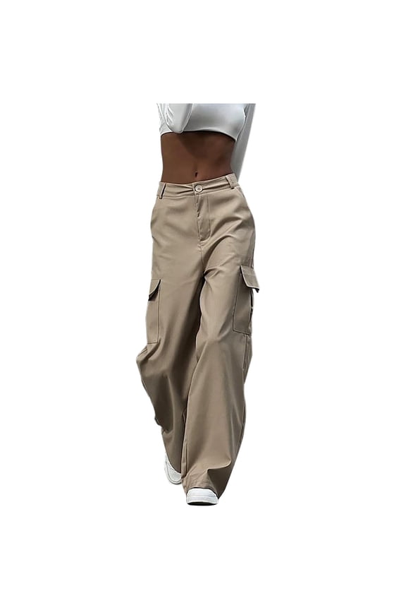 Women's Vintage Star Print Pants Low Rise, Straight Leg Street Style for 90s Retro, Casual & Party Wear