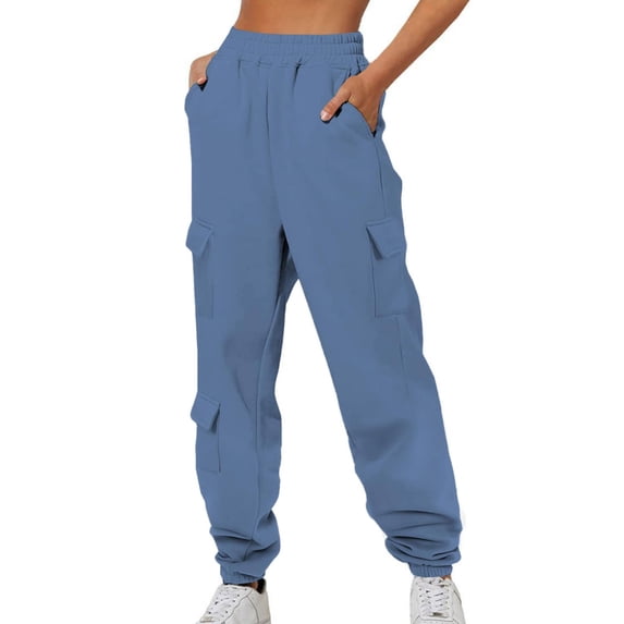 Pejock Women's Winter Work Pants High Waisted, Multi-Pocket Insulated Trousers with Drawstring for Cold Weather & Daily Wear