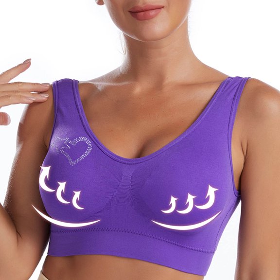 Pejock Women's Wireless Nursing Bra Seamless Sleep Comfort, Removable Padding U-Back Support Maternity Breathable Everyday