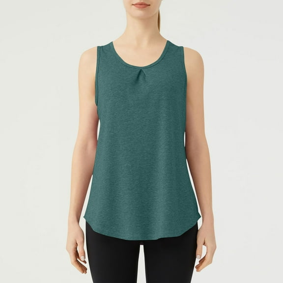 Pejock Women's Workout Tank Tops, UPF50  Breathable Running Shirts, Sleeveless Yoga Tops (No Built-in Bra), Lightweight Quick-Dry, Wear with Sports Bra, Athletic Performance Gym Wear