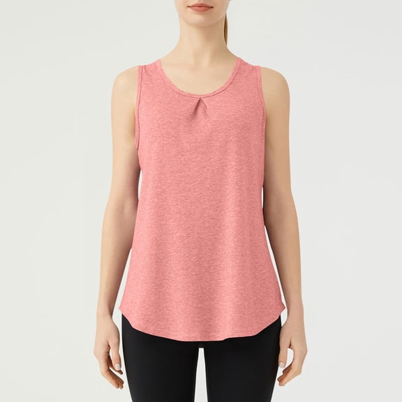 Pejock Women's Workout Tank Tops, UPF50  Breathable Running Shirts, Sleeveless Yoga Tops (No Built-in Bra), Lightweight Quick-Dry, Wear with Sports Bra, Athletic Performance Gym Wear