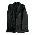thumbnail image 1 of Pejock Womens Casual Long Sleeve Lapel Button Slim Work Office Blazer Jacket, 1 of 3