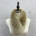 thumbnail image 1 of Holiday Gifts Saving! Pejock Womens Faux Fur Scarves Winter Faux Fur Neck Warmer Scarf Cold Weather Knitted Fuzzy Fluffy Rectangle Faux Furry Wrap Warm Soft Cozy, 1 of 2