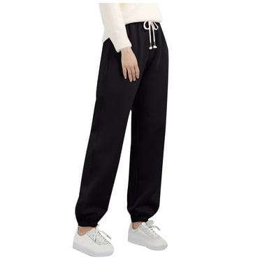 Pejock Womens Warm Sherpa Lined Athletic Sweatpants Jogger Fleece Pants