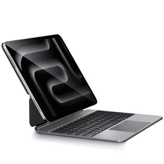 Pekarejue Magic Keyboard Case Compatible with iPad Pro 13-inch M5 M4 2025 2024: Wireless Aluminum Alloy Keyboard Cover with Multi-Touch Trackpad RGB Backlit Slim & Lightweight 1.65 lbs