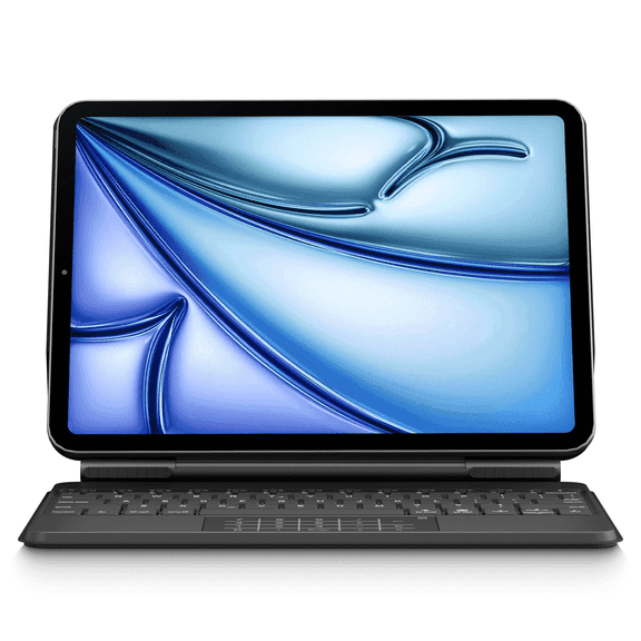 Pekarejue Magic Keyboard Case Compatible with iPad Air 11-inch M4 M3 M2, iPad Pro 11 inch (4th-1st Gen), iPad Air 5th 4th Generation: Wireless Smart 2-In-1 Trackpad & Number keypad, RGB Backlit Black