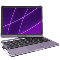 pekarejue Wireless Keyboard Case Compatible with 2025 iPad (11th-10th) & iPad Air 11-inch (M3-M2)& iPad Air (5th-4th) & iPad Pro 11-inch (4th-1st): Rotatable Pencil Holder Trackpad Backlit, Purple