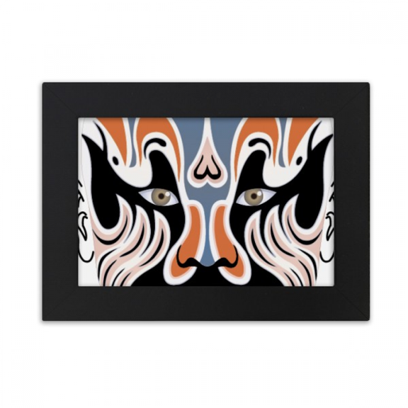 Peking China Head Colorful Quluoyang Desktop Photo Frame Ornaments Picture Art Painting