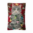 thumbnail image 1 of Peking Handicraft 31AV720C18OB 12 x 18 in. Christmas Cat Poly Fill Hook Pillow, Multi Color, 1 of 1