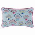 thumbnail image 1 of Peking Handicraft 24DD53C18OB 12 x 18 in. Tropical Shell Embroidered Poly Fill Hook Pillow, Multi Color, 1 of 1