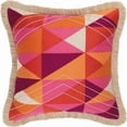thumbnail image 1 of Peking Handicraft 24TT144BC20SQ 20 x 20 in. Colfax Embroidered Down Filled Pillow, Fuchsia, 1 of 1