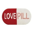 thumbnail image 1 of Peking Handicraft 30GY1178C16OB 9 x 16 in. Love Pill Shaped Blown in Filler Hook Pillow, Multi Color - Pack of 2, 1 of 1