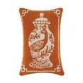 thumbnail image 1 of Peking Handicraft 30TG979C18OB 12 x 18 in. Orange Chinoiserie Polyester Filler Hook Pillow, 1 of 1