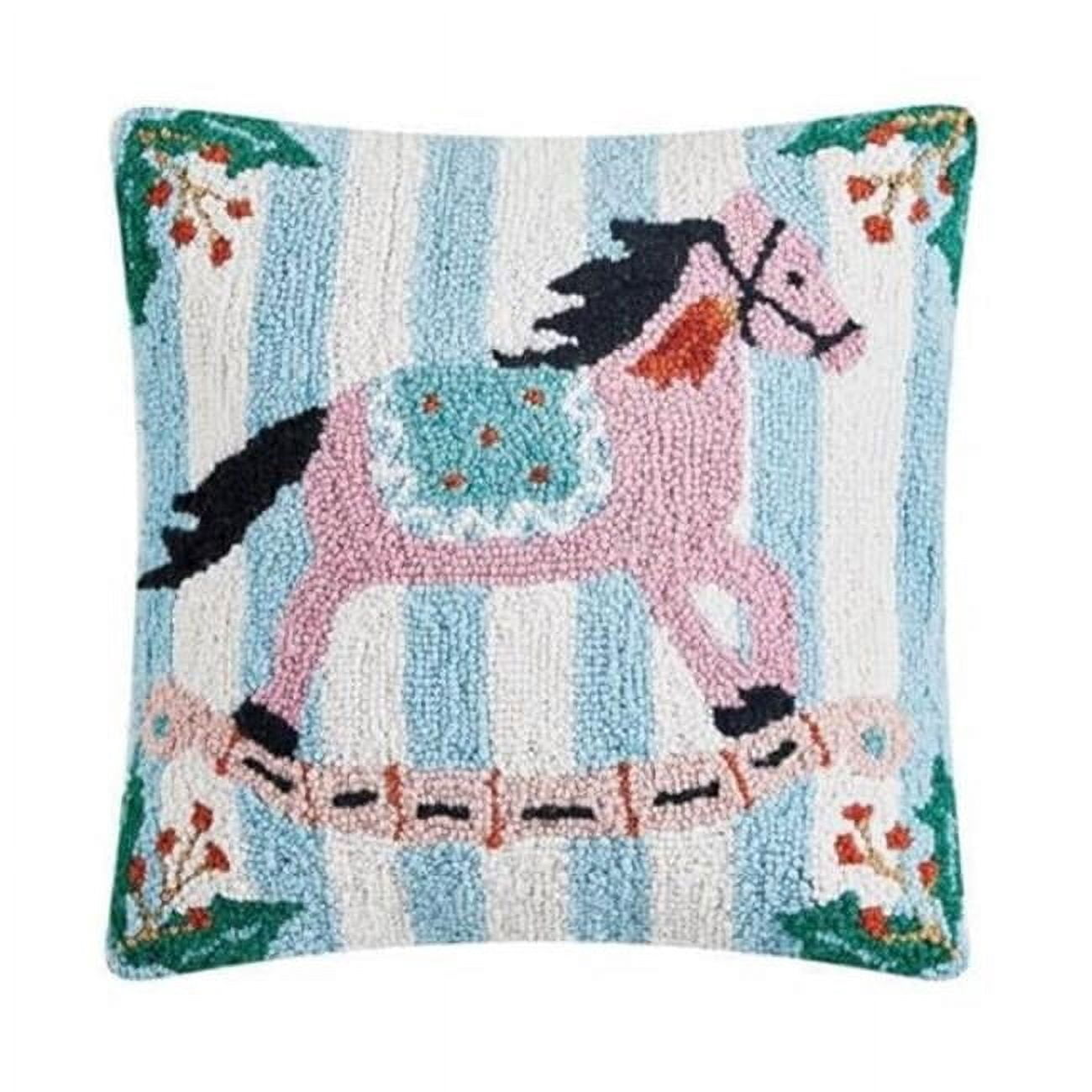 Peking Handicraft - Brown Horse Hook Pillow