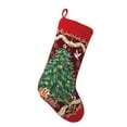 thumbnail image 1 of Peking Handicraft 31SJM4513MC Christmas Tree Needlepoint Stocking, 11x18, 1 of 1