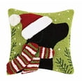 thumbnail image 1 of Peking Handicraft 31TG164C14SQ 3D Christmas Holiday Hook Pillow, 14-inch Square, 1 of 1