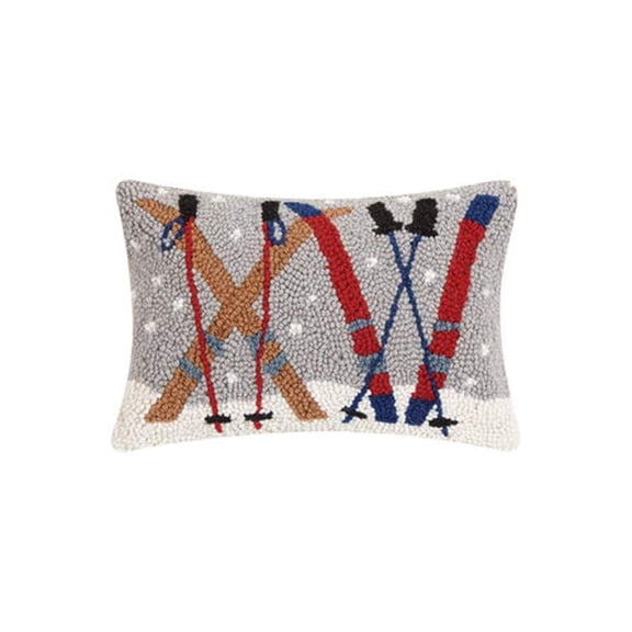 Peking Handicraft 31TG872C12OB Ski Set Hook Pillow, 12-inch Length