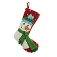 thumbnail image 1 of Peking Handicraft 3D Snowman with Beanie Hook Stocking 10x20, 1 of 1