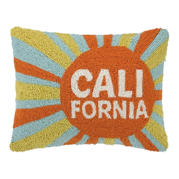 Peking Handicraft California Orange Sun Hook Pillow, 8 by 24"