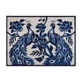 thumbnail image 1 of Peking Handicraft Chinoiserie Peacock Hook Rug, 44-inch Length, Multicolor, for Home, Office, Living Room D√©cor, 1 of 1