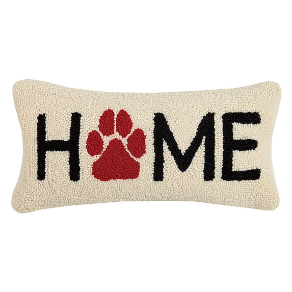 Peking Handicraft Home Dog Paw Hook, 9x18 Throw Pillow