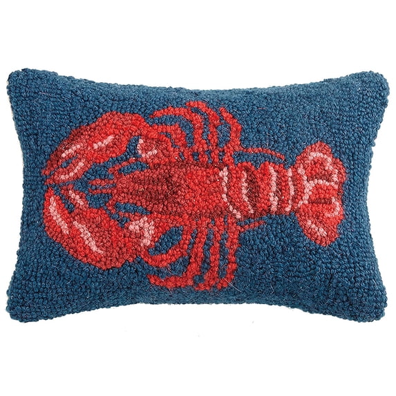 Peking Handicraft Lobster Hook, 8X12 Throw Pillow