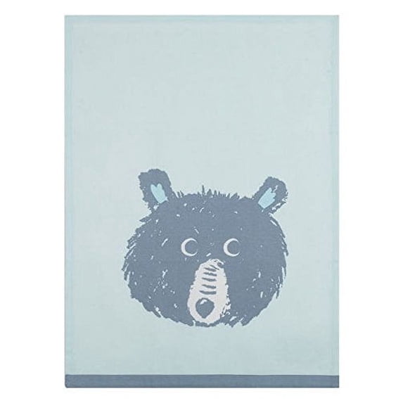 Peking Handicraft Sarah Watts Blue Bear Print Designer Kitchen Dish Tea Towel Dishcloth