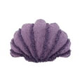 thumbnail image 1 of Peking Handicraft Seashell Shaped, Hook Pillow, Wool and Poly Velvet, 1 of 1