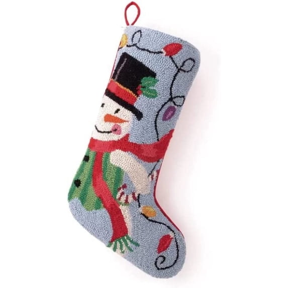 Peking Handicraft Snowman Christmas Hook Stocking 13x21"