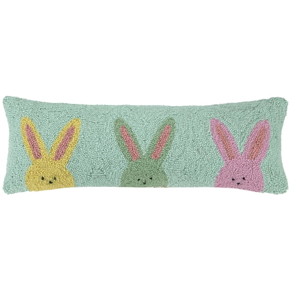Peking Handicraft Three Peeps Lumbar Pillow