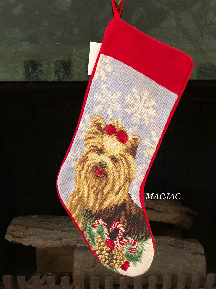 Peking Handicraft Paws Needlepoint Stocking